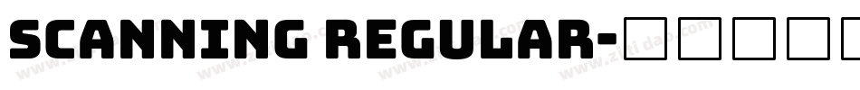 Scanning Regular字体转换